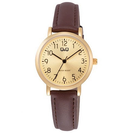 C35A Reloj QQ para Mujer pulsera de Cuero