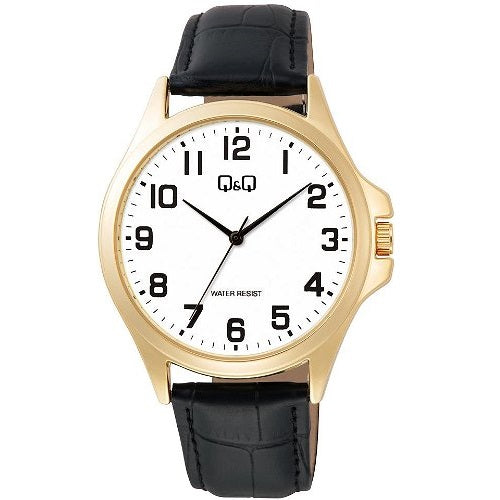 C36A Reloj QQ para Hombre pulsera de Cuero