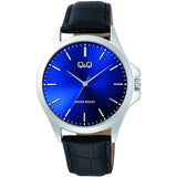 C36A Reloj QQ para Hombre pulsera de Cuero