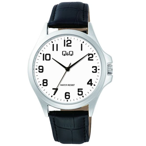 C36A Reloj QQ para Hombre pulsera de Cuero