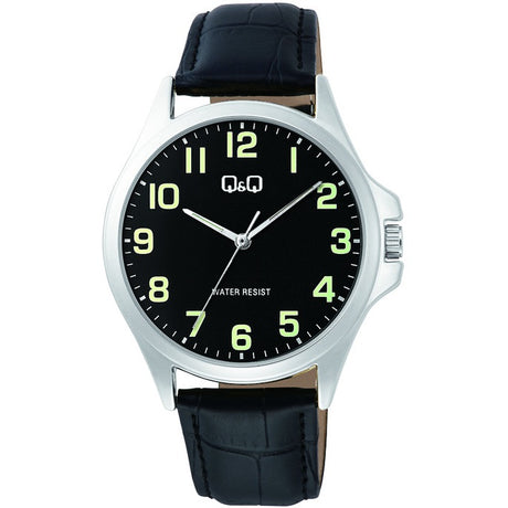 C36A Reloj QQ para Hombre pulsera de Cuero