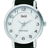 C60A Reloj QQ para mujer pulsera de piel