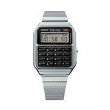 CA-500 Reloj Casio Hombre Calculadora Alarma Cronógrafo Pulsera de Metal Digital