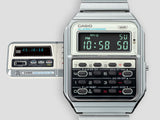 CA-500 Reloj Casio Hombre Calculadora Alarma Cronógrafo Pulsera de Metal Digital