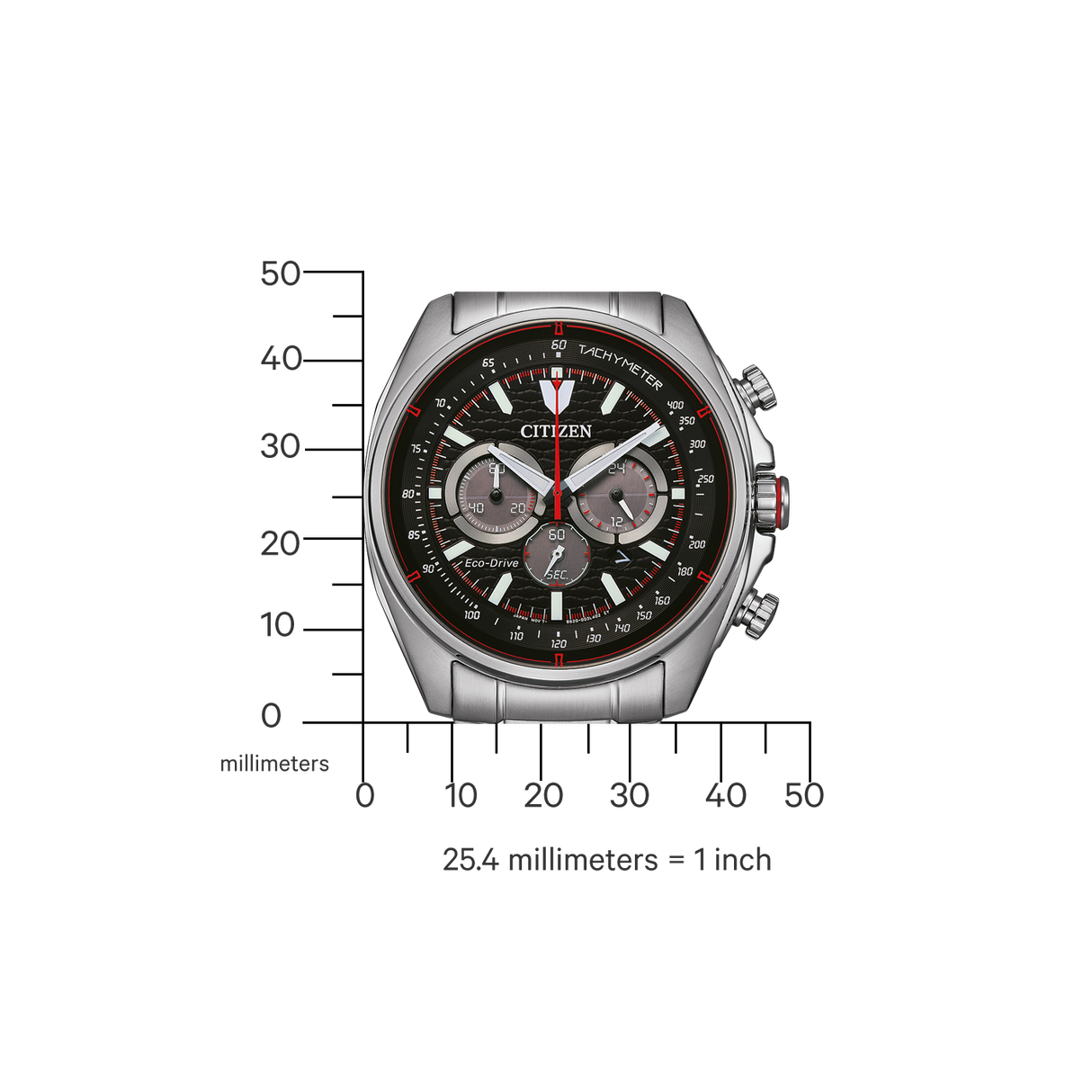 CA4561-89E Reloj Citizen Sport Casual de hombre correa de acero inoxidable