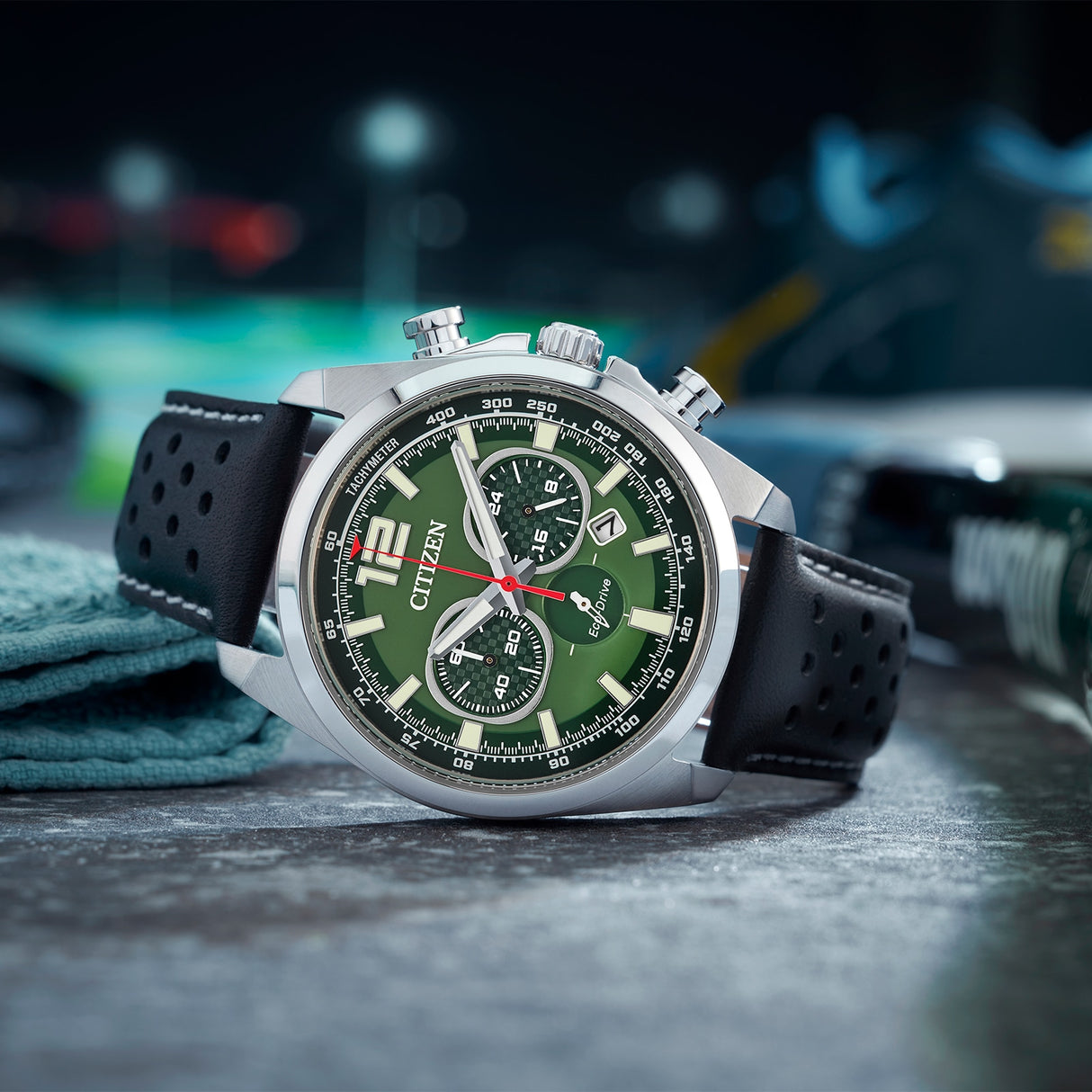 CA4640-09X Reloj Citizen Eco-Drive de hombre pulsera de cuero