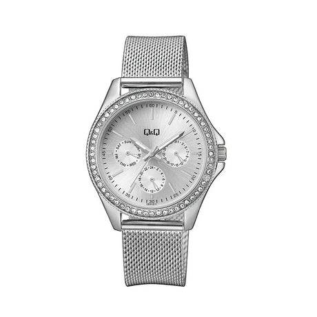 CE01J Reloj QQ Análogo para Señorita Pulsera Mesh