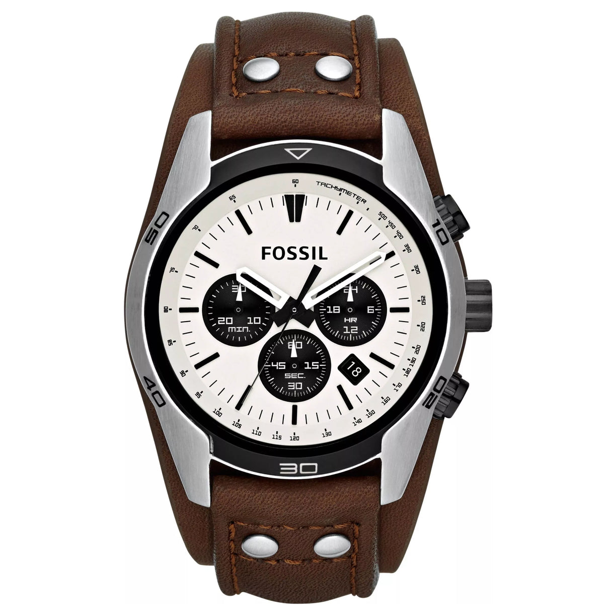Reloj Fossil Coachman de caballero banda de piel 45 mm