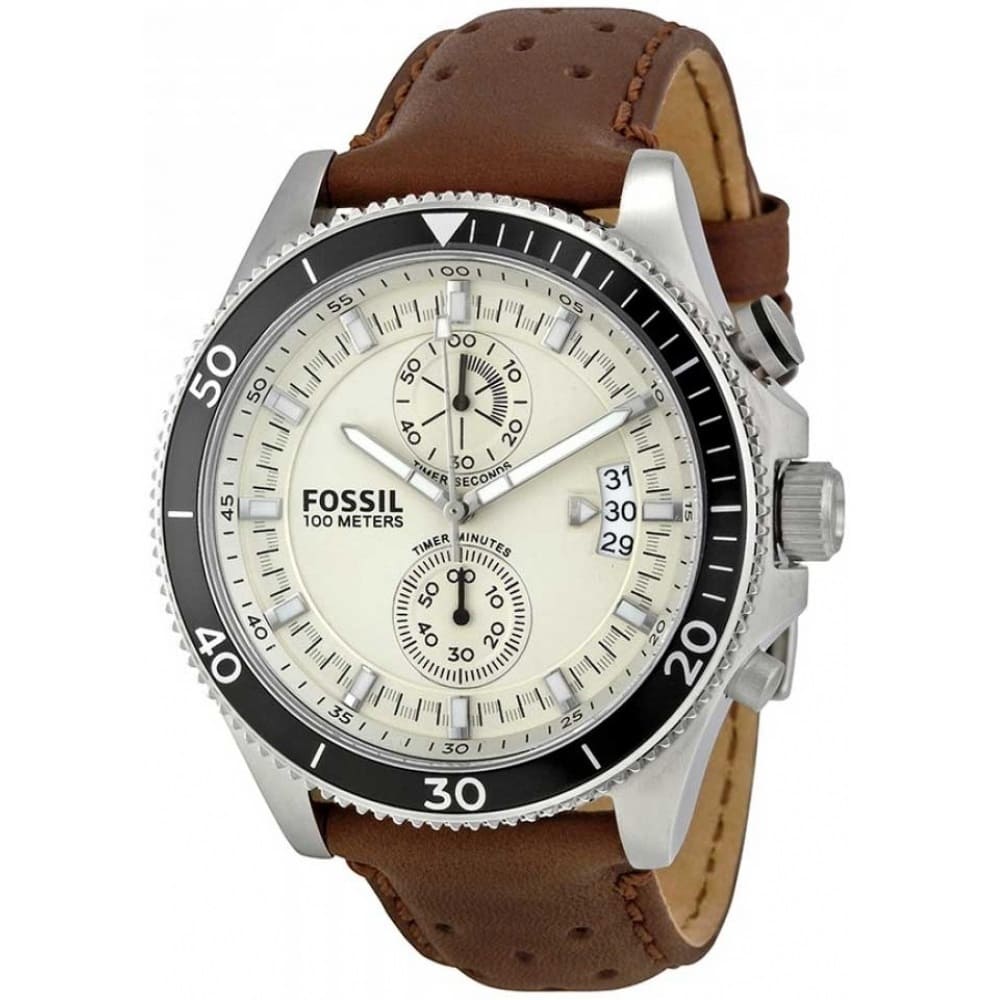 Reloj Fossil Wakefield de hombre pulsera de piel 45 mm
