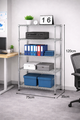 CJ-B1080 Estantería de metal para uso multiple 75cm x 35cm x 120cm