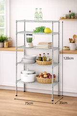 CJ-B1080 Estantería de metal para uso multiple 75cm x 35cm x 120cm