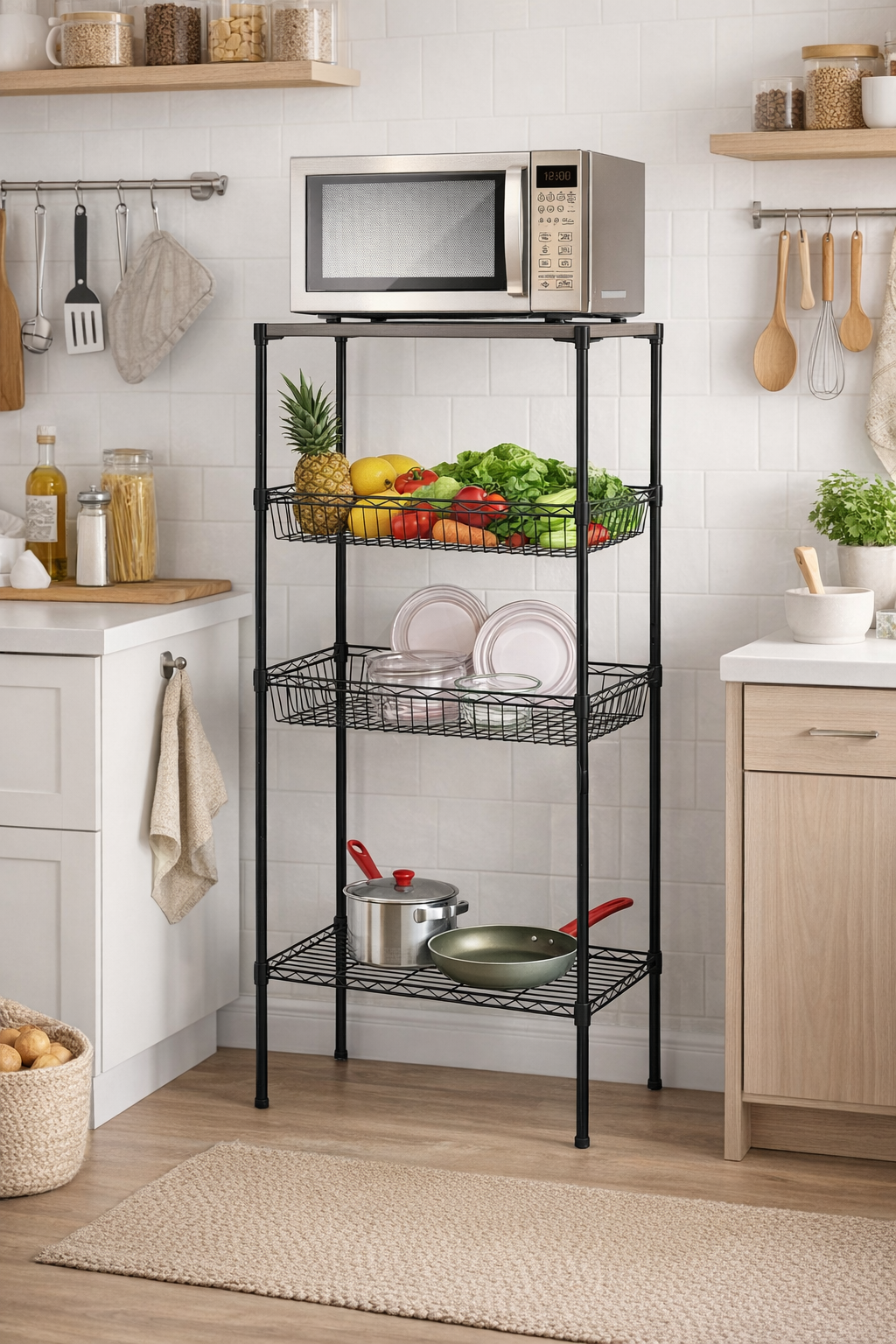 CJ-B1287 Estantería de metal multiusos 60x35x120 cm