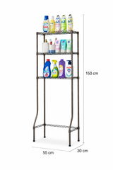 CJ-B1458 Estantería de metal para sanitario 55x30x150 cm