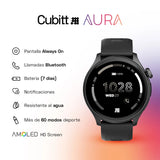 CT-AURA Reloj Inteligente Cubitt Unisex Pulsera Resina