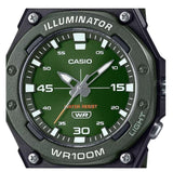 MW-620 Reloj Casio Illuminator Análogo Pulsera de Caucho para Hombre