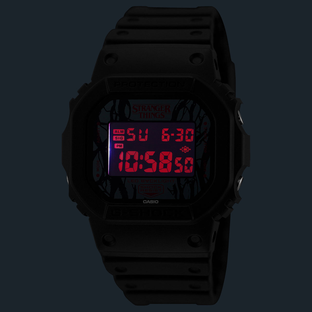 DW-5600STT-1 Reloj G-Shock Stranger Things unisex correa de caucho