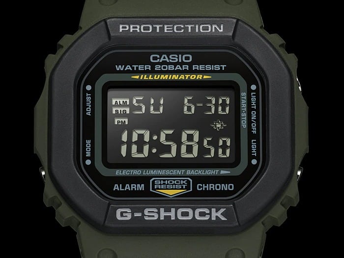 DW-5610 Reloj G-Shock Pulsera de Caucho para Hombre Digital