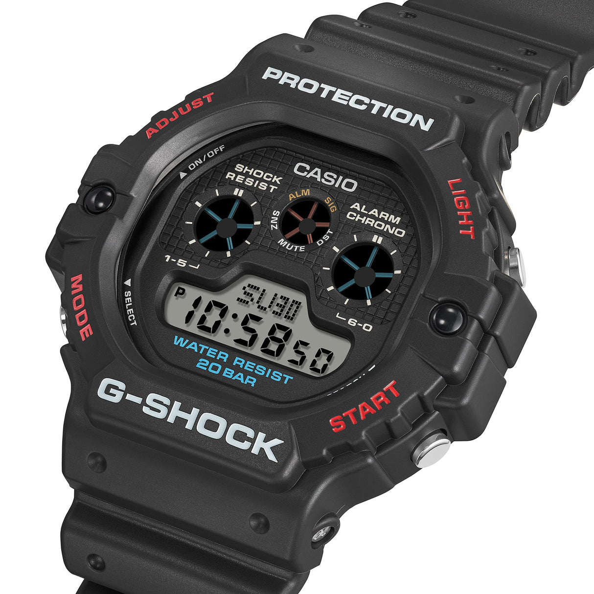 DW-5900 G-Shock Reloj para Hombre Digital Pulsera de Caucho