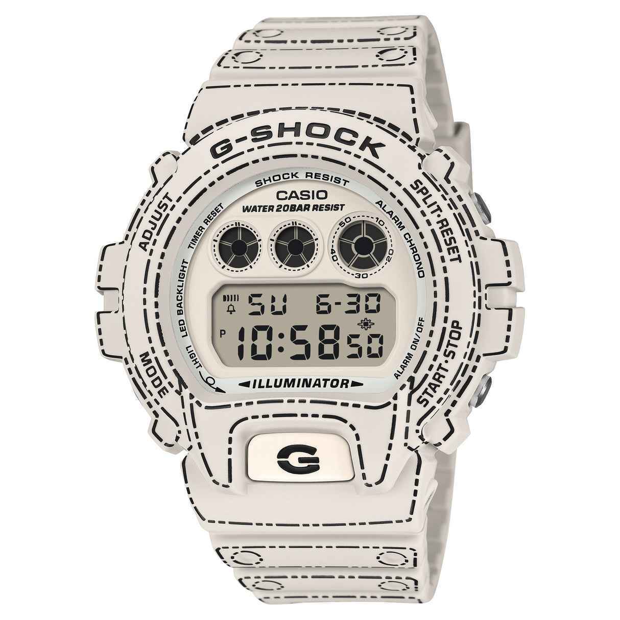 DW-6900 Reloj G-Shock Pulsera de Caucho para Hombre Digital