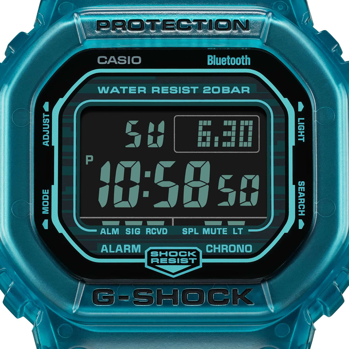 DW-B5600 Reloj G-Shock Pulsera de Caucho para Hombre Digital