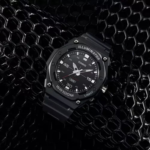 MW-620 Reloj Casio Illuminator Análogo Pulsera de Caucho para Hombre