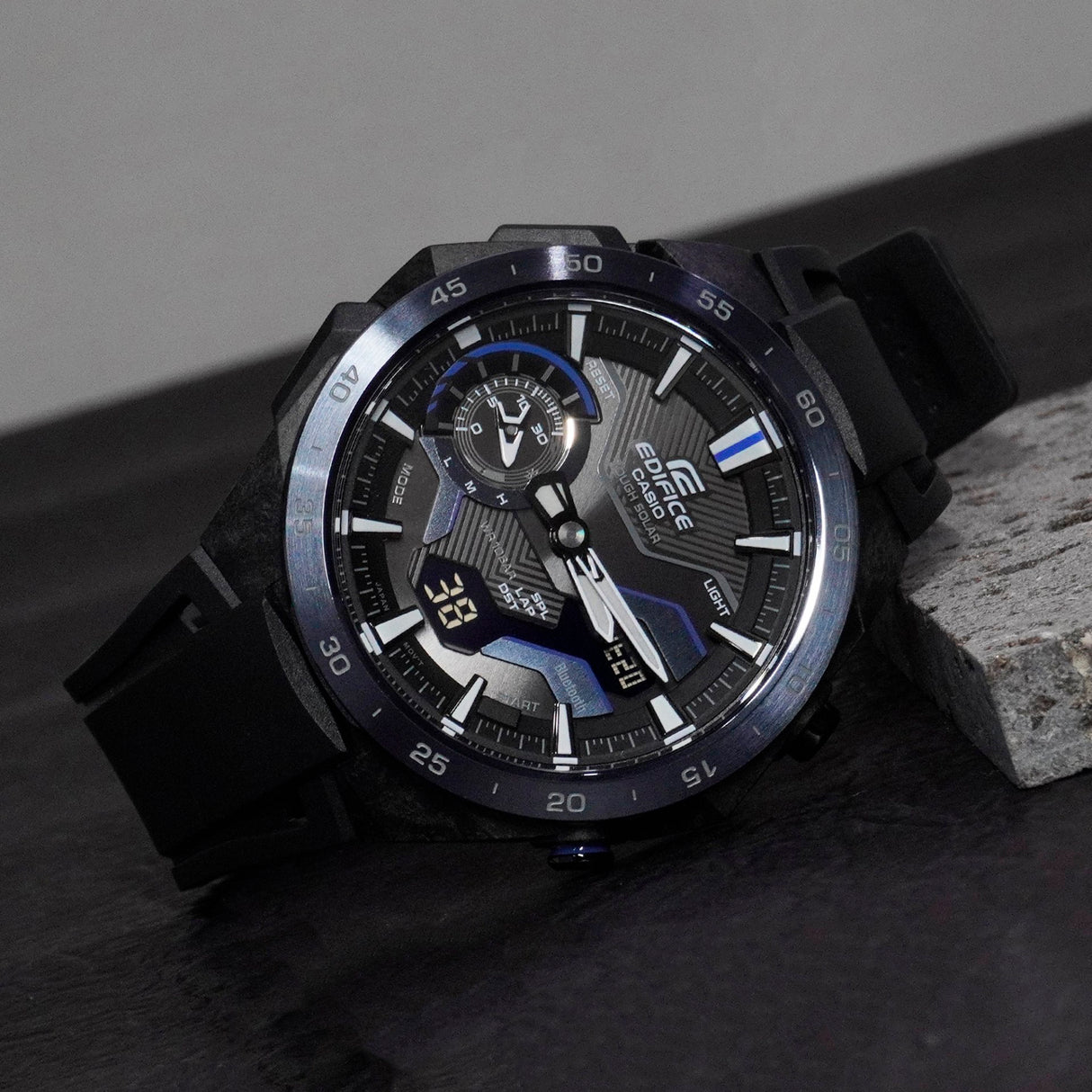ECB-2200 Reloj Edifice Windflow de hombre banda de silicona