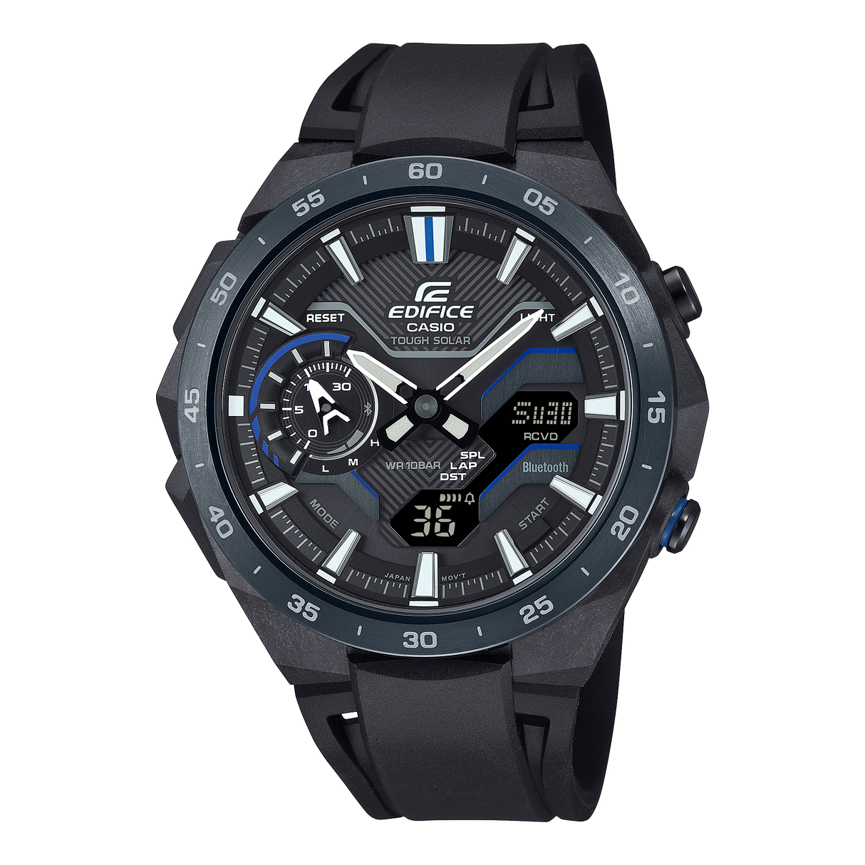 ECB-2200 Reloj Edifice Windflow de hombre banda de silicona