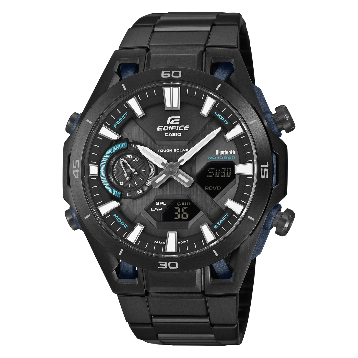 ECB-2300D Reloj Edifice Sospencione de hombre correa de metal