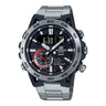 ECB-40 Edifice Reloj Doble Hora de Acero Inoxidable para Hombre con Bluetooth