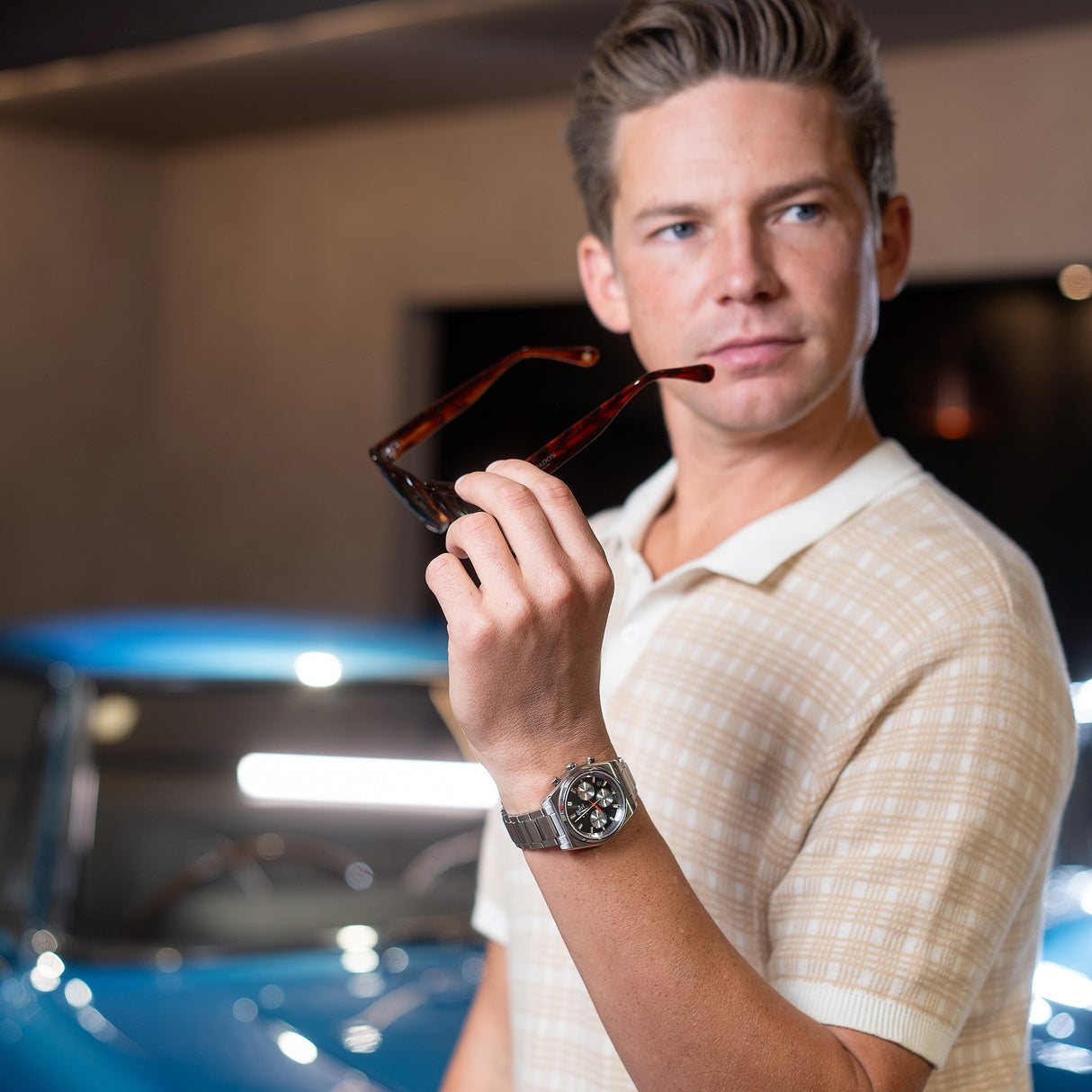 EFB-730 Reloj Edifice Sapphire de hombre correa de metal 47 mm