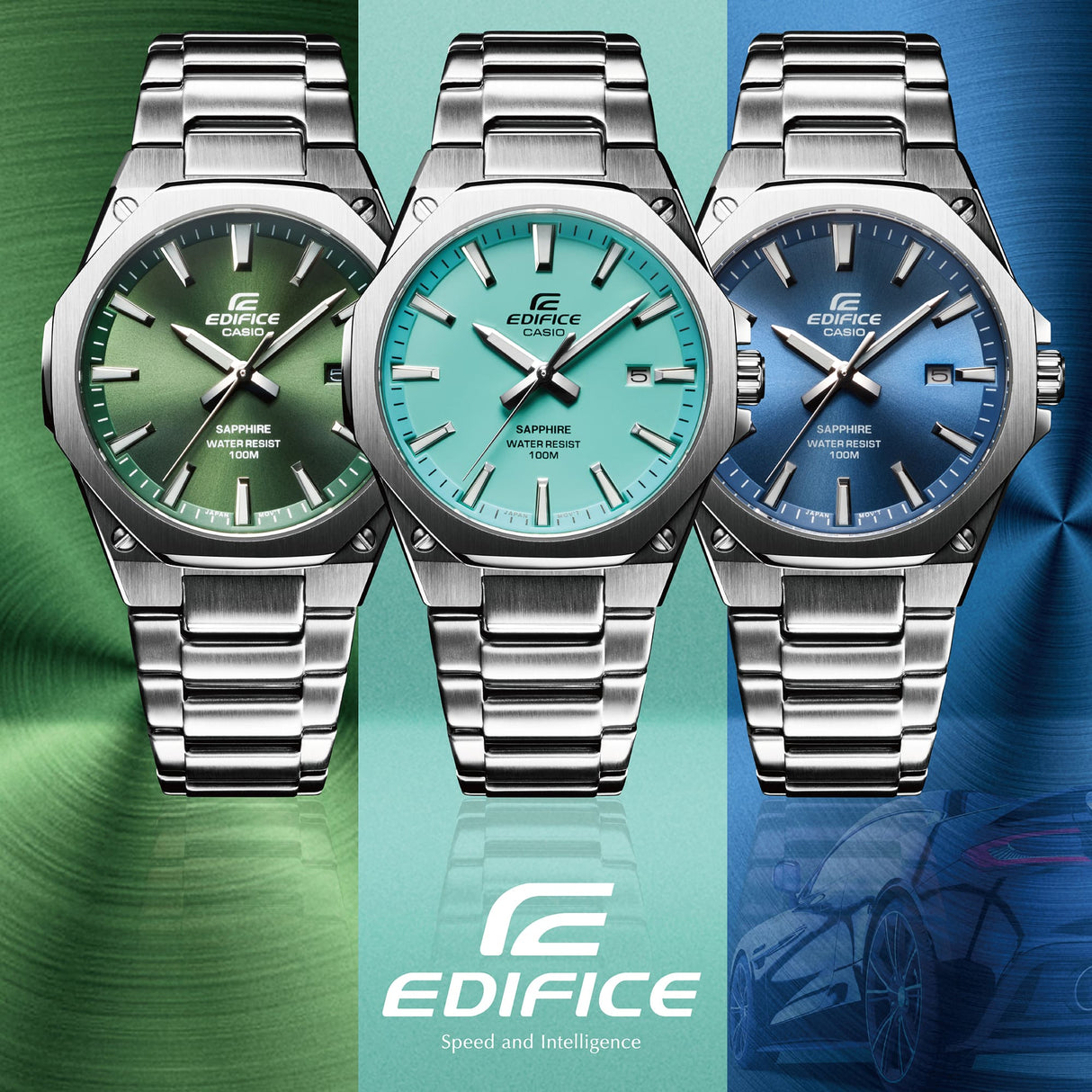 EFR-S108D Edifice Reloj para Hombre Pulsera de Metal Análogo