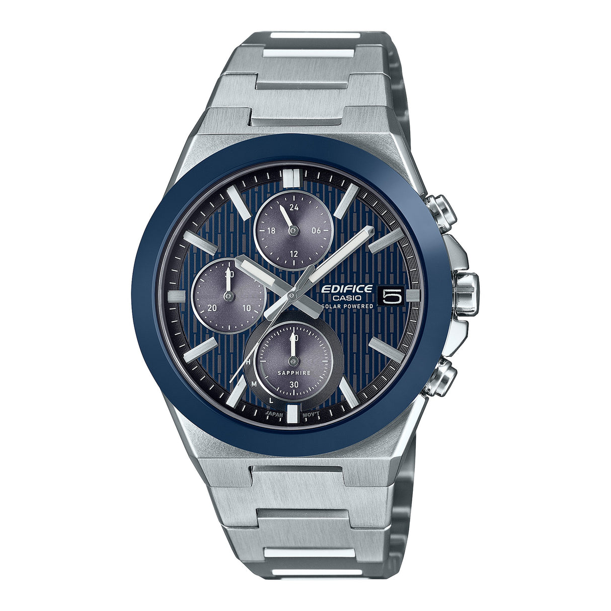 EFS-S650D Reloj Edifice de caballero banda de metal energía solar