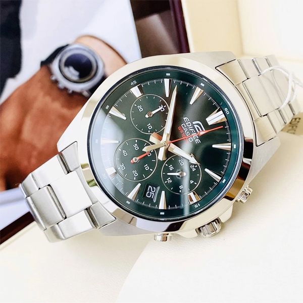 EFV-630 Reloj Edifice Análogo para Hombre Pulsera de Acero Inoxidable