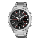 EFV-C120 Reloj Edifice Para Caballero Doble hora pulsera de metal 10 años de batería