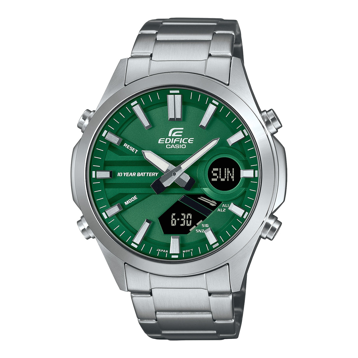 EFV-C120 Reloj Edifice Para Caballero Doble hora