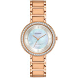 EM0483-54D Reloj Citizen Silhouette Crystal de dama banda de metal