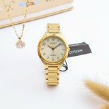 EM0752-54P Reloj Citizen Weekender de dama banda de metal
