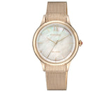 EM0813-86Y Reloj Citizen para dama pulsera mesh