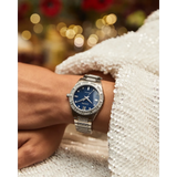 EM1020-57L Reloj Citizen Silhouette Crystal de dama pulsera de metal 34 mm