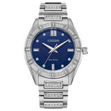 EM1020-57L Reloj Citizen Silhouette Crystal de dama pulsera de metal 34 mm