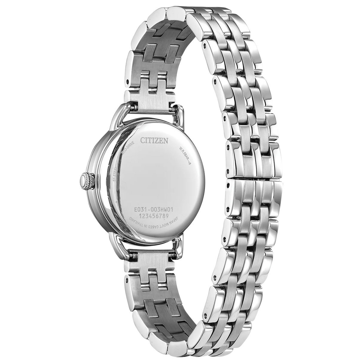 EM1050-56A Reloj de dama Citizen Coin Edge correa de metal