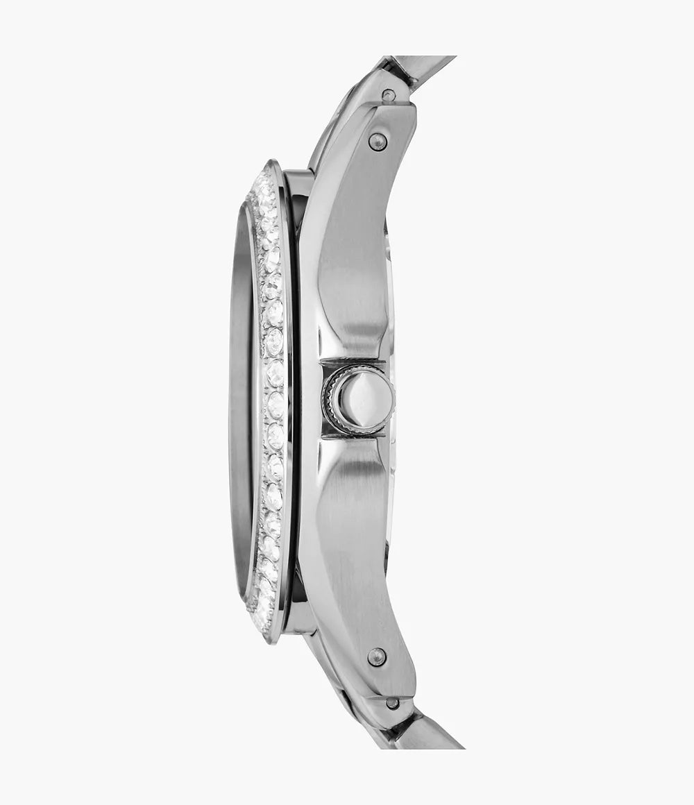 Reloj Fossil Riley de dama correa de acero inoxidable 38 mm