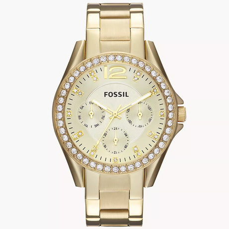 Reloj Fossil Riley de dama correa de acero inoxidable 38 mm