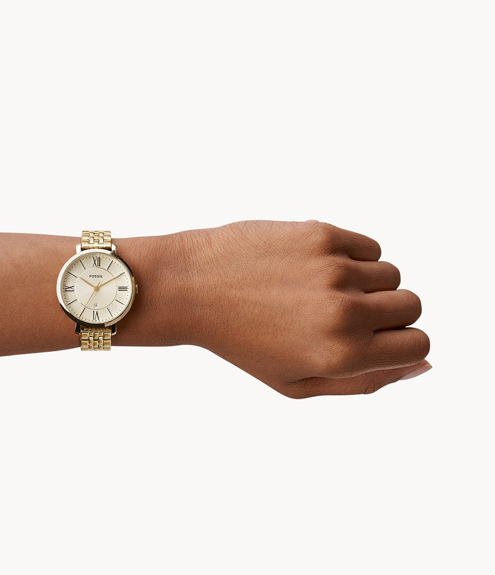 Reloj Fossil Jacqueline de dama banda de metal 36mm