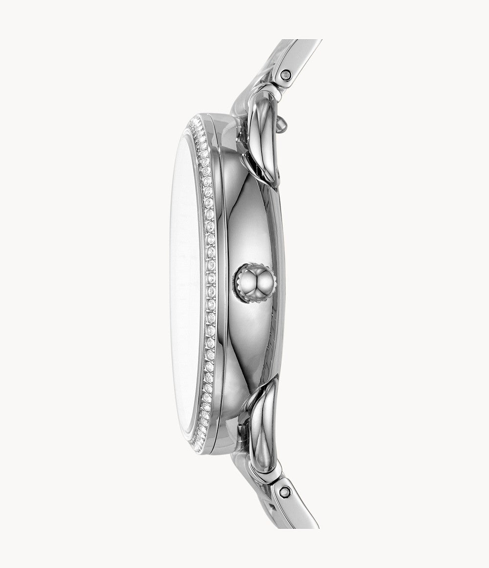 Reloj Fossil Tailor de dama correa de acero inoxidable