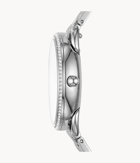 Reloj Fossil Tailor de dama correa de acero inoxidable