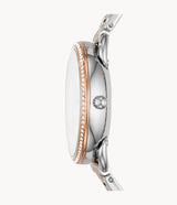 Reloj Fossil Tailor de dama correa de acero inoxidable