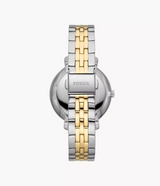 Reloj Fossil Jacqueline Solar y Lunar de mujer correa de metal
