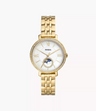 Reloj Fossil Jacqueline Solar y Lunar de mujer correa de metal
