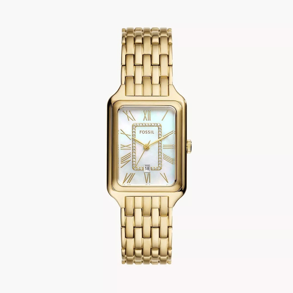 Reloj Fossil  para mujer pulsera de metal cuadrado